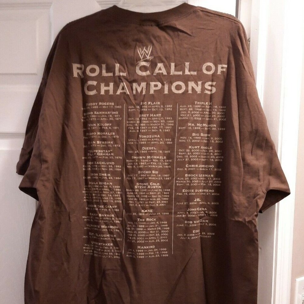 new WWE 1963-2006 The History Of The Championship T Shirt XXL Authentic Vintage - Picture 5 of 7